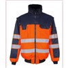 Pilot-Warnschutzjacke Livigno Gr. M orange/marine, 80% Polyester,20% Baumwolle/Teflon Produktbild