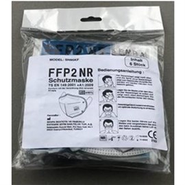 Feinstaub-Atemschutzmaske ohne Ausatemventil, Schutzklasse FFP2 NR Produktbild