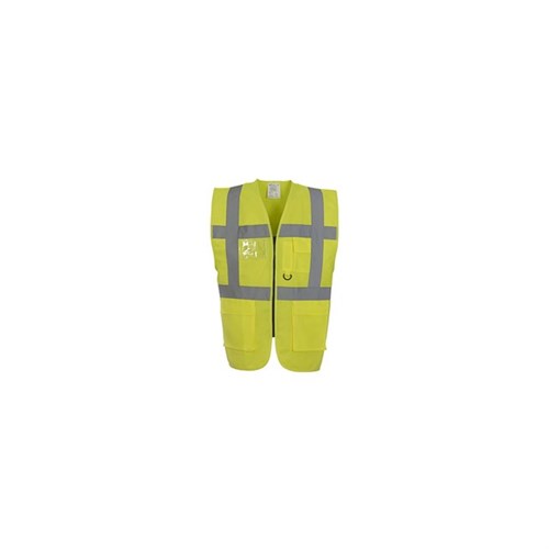Warnschutzweste gelb Gr. XL 100% Polyester mit Reißverschluss Produktbild 0 L