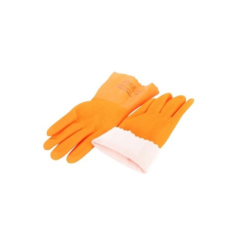 Chemikalienschutzhandschuh Finedex Gr. 10 orange, Latex, 300 mm lang Produktbild 0 L