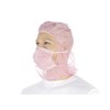 Einweg-Astrohauben PP "Ehlert Basic" pink, angenähter Mundschutz, latexfrei Produktbild