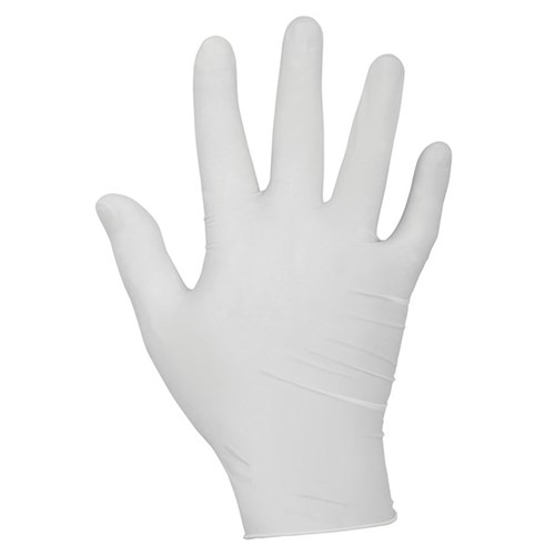Latex-Einweghandschuhe Gr. L weiß, puderfrei, Pack 100 St. Produktbild 0 L