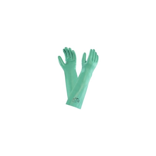 Handschuh Sol-Vex Gr. 10 grün, Nitril, 455 mm lang Produktbild 0 L