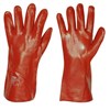 Schutzhandschuh mittel Gr. 10 rot, PVC, 350 mm lang Produktbild