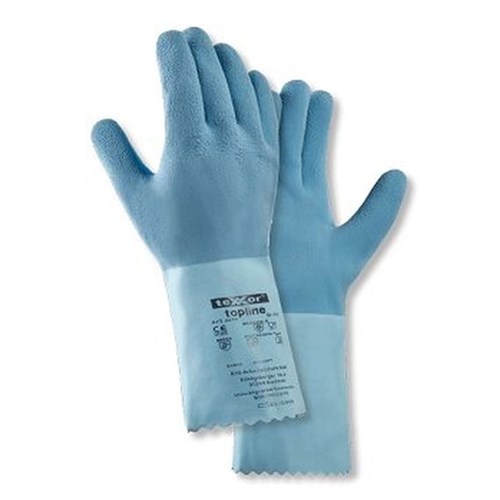 Chemikalienschutzhandschuh Gr. 10 blau, Latex, 300 mm lang Produktbild 0 L