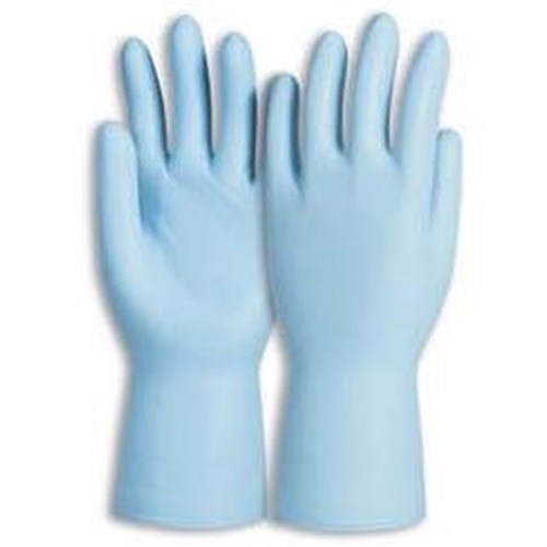 Nitril-Einweghandschuhe Dermatril 743 Gr. 9 blau, Nitril, 280mm lang Produktbild 0 L