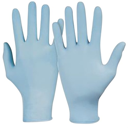 Nitril-Einweghandschuhe Dermatril 740 Gr. 9 blau, Nitril, 250mm lang Produktbild 0 L