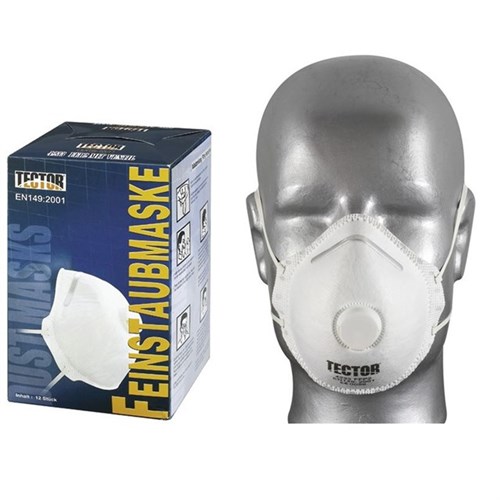 Feinstaub-Atemschutzmaske mit Ausatemventil, Schutzklasse FFP2 Produktbild 0 L