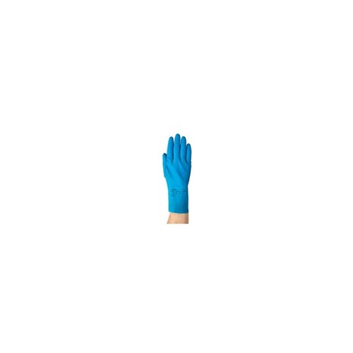 Handschuh Econohands Plus Gr. S / 6,5-7 blau, Latex, 305 mm lang Produktbild 0 L