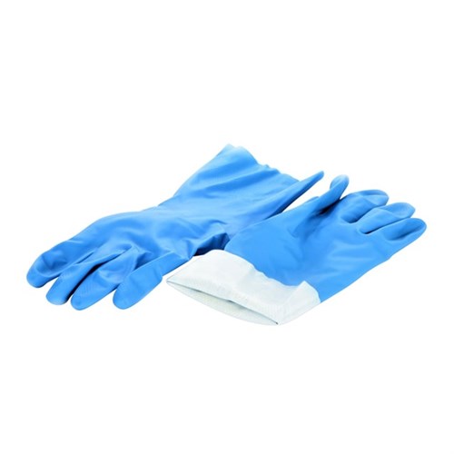 Handschuh Latex "Ehlert Profi" Gr. L (9) blau, 300 mm lang, velourisiert, Pack 12 Paar Produktbild 0 L