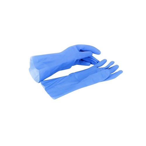 Handschuh Latex "Ehlert Profi" Gr. XL (10) blau, 300 mm lang, velourisiert, Pack 12 Paar Produktbild 0 L