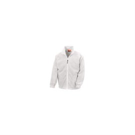 Fleece-Jacke Gr. XL weiß, mit Stehkragen Produktbild