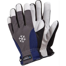 Lederhandschuh mit Kälteschutz Gr. 10 "Tegera 295" grau-weiß-schwarz-blau Produktbild