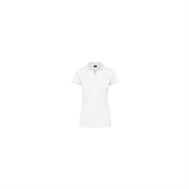 Polo-Shirt Damen Gr. S weiß, 60% Baumwolle/ 40% Polyester Produktbild