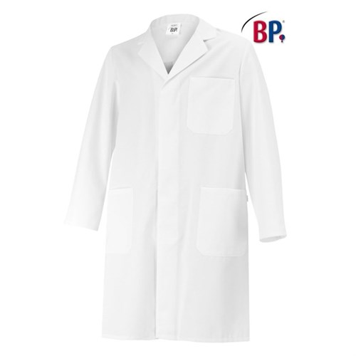 Mantel für Sie & Ihn Gr. XL weiß, 1/1 Länge, 100 % BW, Produktbild 0 L