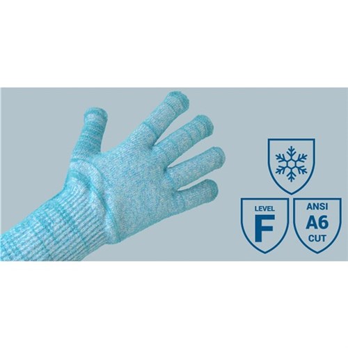 Schnittschutzhandschuh mit Kälteschutz Gr. L Cutguard "thermo", blau Produktbild 0 L