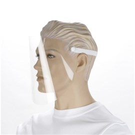Gesichtsschutzvisier transparent Kopfbefestigung mit Gummiband Produktbild