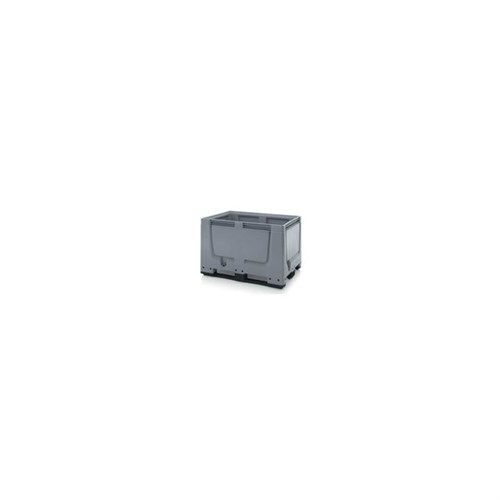 Palettenbox HDPE grau, 535 L  1200 x 800 x 790 mm, 3 Kufen Produktbild 0 L