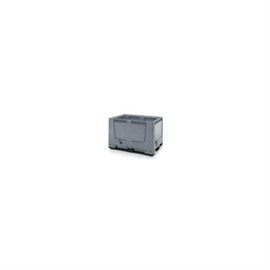 Palettenbox HDPE grau, 535 L  1200 x 800 x 790 mm, 3 Kufen Produktbild