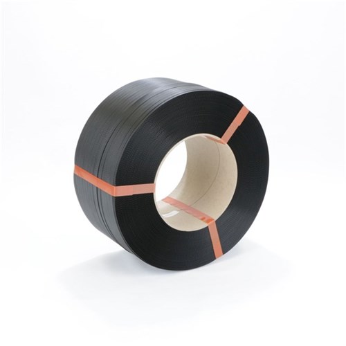 PP-Umreifungsband schwarz 12 x 0,55 mm, Ro. 2500 m, Reissfestigkeit: 1.350 N Produktbild 0 L