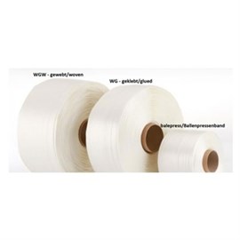 PET Textil Umreifungsband weiß 16 mm, Ro. 850 m Produktbild