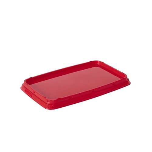 PP-Verpackungsdeckel rechteckig, rot für 4 L Eimer Produktbild 0 L