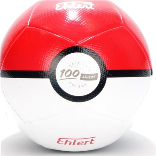 Fußball "Eightball"/"Pokéball" schwarz/rot Produktbild
