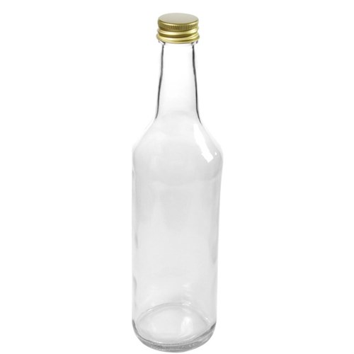 Flasche 0,7 L, Gradhals incl. 28 mm TO-Schraubverschluss gold Produktbild 0 L