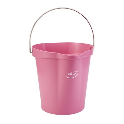 Hygieneeimer-Vikan, pink 5686-1 / 12 Liter / Ausguss + Skala Produktbild 0 L