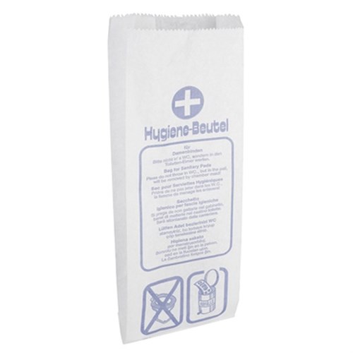 Papier-Hygienebeutel 40 g/qm 11 + 6 x 32 cm, Pack 1000 St. Produktbild 0 L