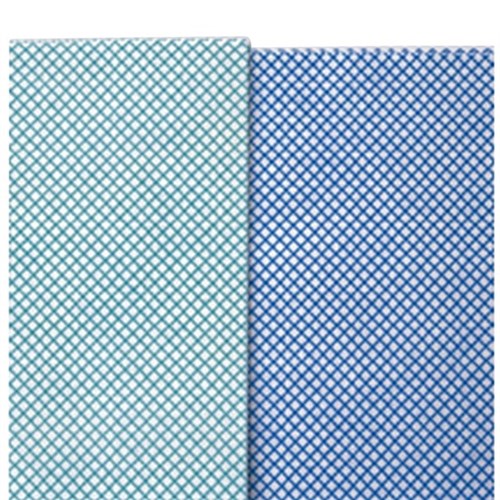 Bodentuch Supra, blau-weiß 50 x 70 cm, Pack 10 St. Produktbild 0 L