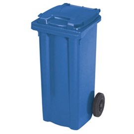 Mülltonne-Kunststoff, blau Inh.: 240 L / fahrbar Produktbild