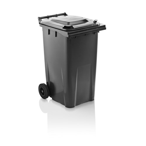 Mülltonne-Kunststoff, anthrazit Inh.: 120 L / fahrbar Produktbild 0 L