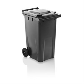 Mülltonne-Kunststoff, anthrazit Inh.: 120 L / fahrbar Produktbild